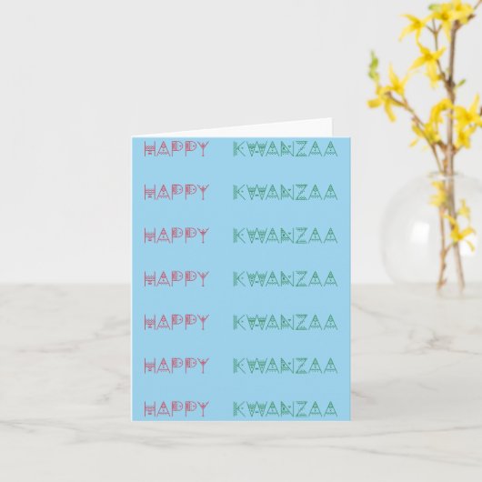 クリスマス・クワンザァの喜び カード (黄色い花)