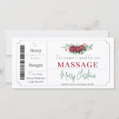 クリスマス クーポン ギフト証明書テンプレート (正面)