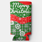 クリスマス クーラー – 白いオーナメント & メリー X'tmas (裏面)