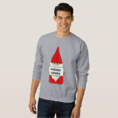 クリスマス+グノーム+ウィザードTシャツ スウェットシャツ (正面フル)