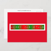 クリスマス グラデーション ポストカード (正面/裏面)