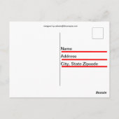 クリスマス グラデーション ポストカード (裏面)