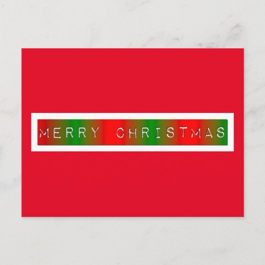 クリスマス グラデーション ポストカード (正面)