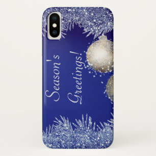 クリスマス·グリッター iPhone X ケース