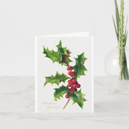 クリスマス・グリーティングカード（1906） カード (正面)