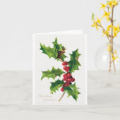 クリスマス・グリーティングカード（1906） カード (黄色い花)