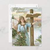 クリスマス・グリーティング・エンジェル シーズンポストカード (正面/裏面)