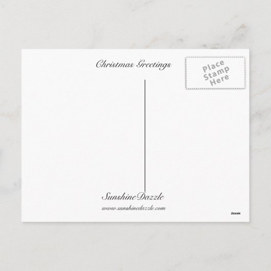 クリスマス・グリーティング・エンジェル シーズンポストカード (裏面)