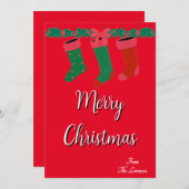クリスマス グリーティング カード (正面/裏面)
