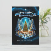 クリスマス グリーティング カード、フラット ホリデー カード (スタンド正面)