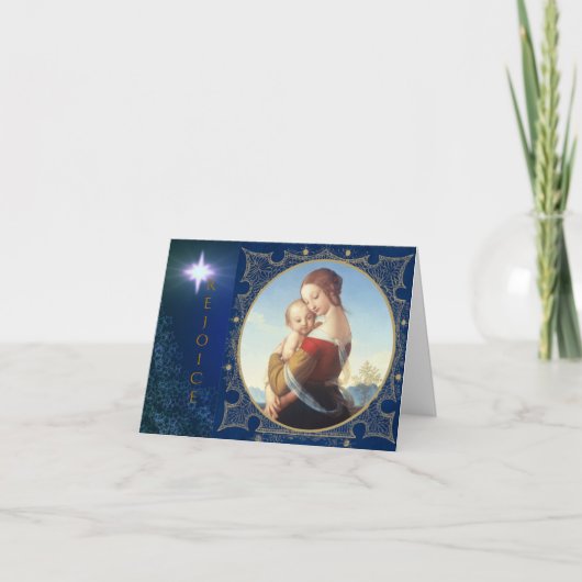 クリスマス・グリーティング・カード「マドンナと子」 シーズンカード (正面)