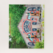 クリスマス・グリーティング ケッチカン アラスカ ジグソーパズル (縦)