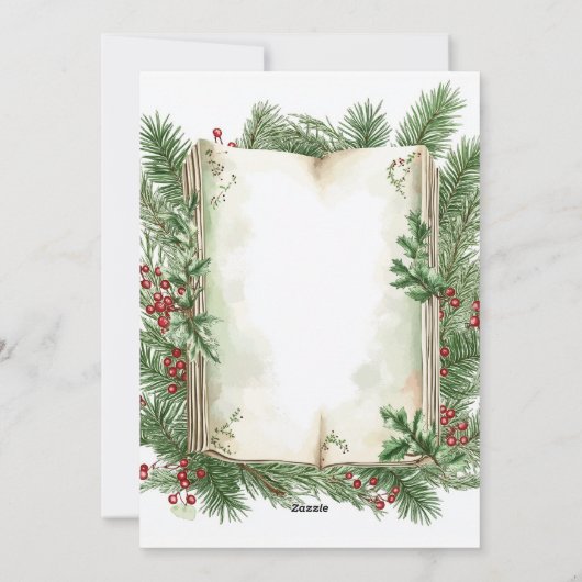 クリスマス・グリーティング シーズンカード (裏面)