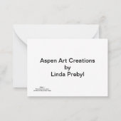 クリスマス・グリーティング・ノーテカード ノートカード (裏面)