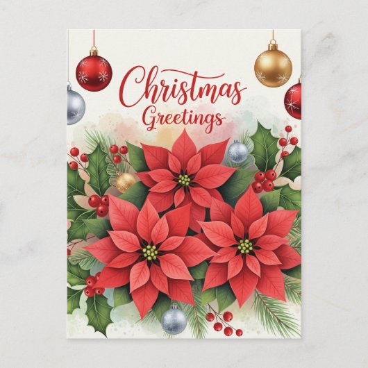 クリスマス・グリーティング、フェスティバル、 シーズンポストカード (正面)