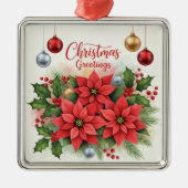 クリスマス・グリーティング、フェスティバル、 メタルオーナメント (正面)