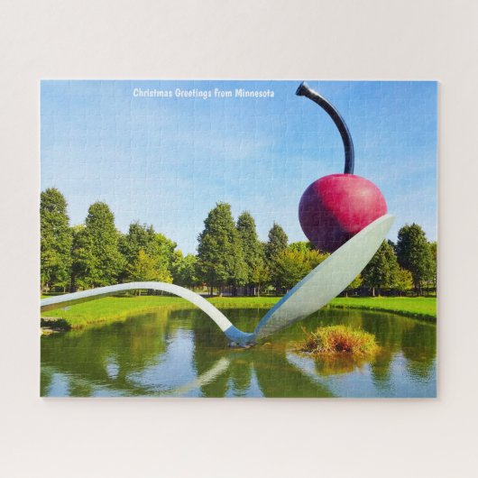 クリスマス・グリーティング・ミネソタ。ジグソーパズル ジグソーパズル (横)