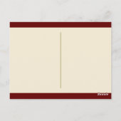 "クリスマス・グリーティング" ヴィンテージトラックのクリスマスツリー ポストカード (裏面)