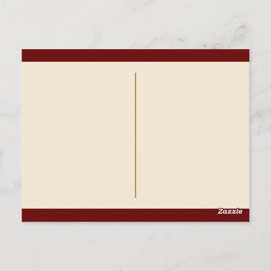 "クリスマス・グリーティング" ヴィンテージトラックのクリスマスツリー ポストカード (裏面)