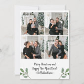 クリスマス・グリーナリー |シンプル水数々の色 シーズンカード (裏面)