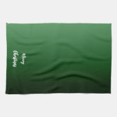 クリスマス グリーン キッチン タオル (横)