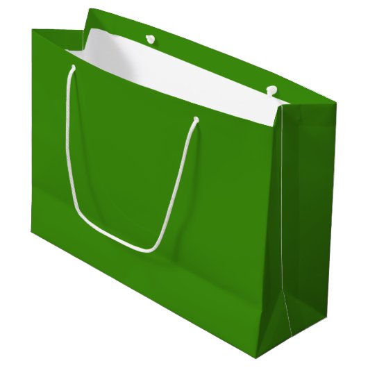 クリスマス グリーン クリスマスグッズ 大きめ ギフトバッグ (正面アングル)