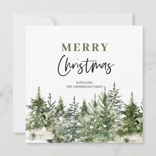 クリスマス グリーン ツリー | メリー クリスマス (裏面)