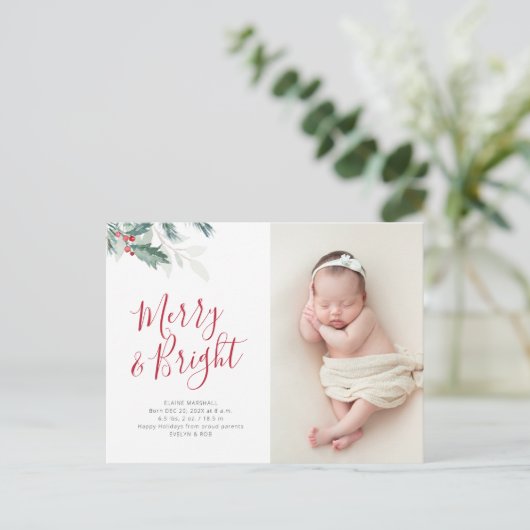 クリスマス・グリーン・ホリデー生誕発表 ポストカード (スタンド正面)