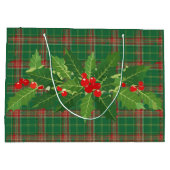 クリスマス グリーン 赤 プライド 飾り ラージペーパーバッグ (裏面)