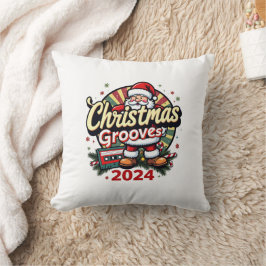 クリスマス・グルーブス レトロピロー: ホリデーの懐かしい雰囲気 クッション