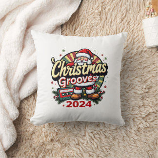 クリスマス・グルーブス レトロピロー: ホリデーの懐かしい雰囲気 クッション