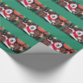 クリスマス-グレート・ピレニーズ- Sophie ラッピングペーパー (角)