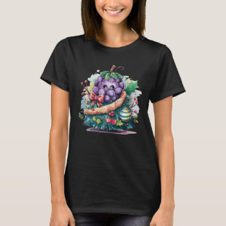 クリスマス グレープ ツリー Tシャツ