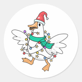 クリスマス・グース ラウンドシール