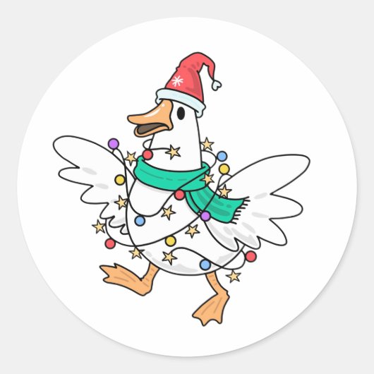 クリスマス・グース ラウンドシール (正面)