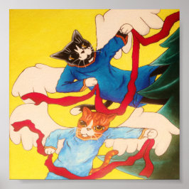 クリスマス・ケルブ・エンジェル・キャッツ ポスター