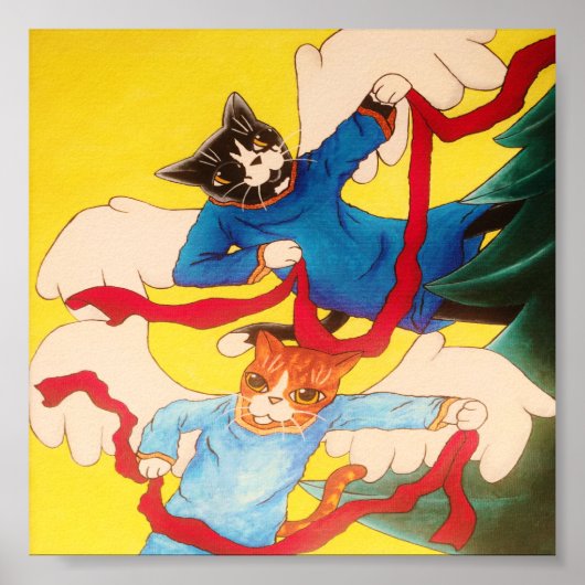 クリスマス・ケルブ・エンジェル・キャッツ ポスター (正面)