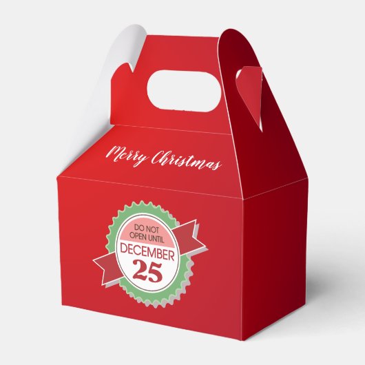 クリスマス・ゲーブルビーボックスまで開かない フェイバーボックス (正面サイド)