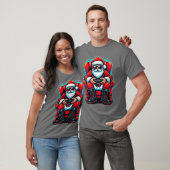 クリスマス ゲーマー サンタ クリスマス ヴィンテージ Tシャツ (ユニセックス)