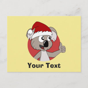 クリスマス・コアラ漫画はがき ポストカード