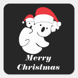 クリスマス・コアラ・ベアーズ スクエアシール