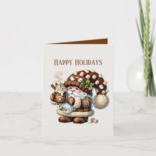 クリスマス・ココア格言追加メッセージHappy シーズンカード (正面)