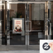 クリスマス ココア カスタマイズ可能 ウィンドウサイン (オフィスドア)