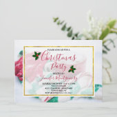 クリスマス ココア キャンディー ケーン スカーフ＆ミトン パーティー 招待状 (スタンド正面)