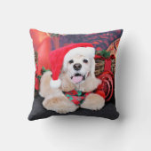 クリスマス-コッカースパニエル- Tobey クッション (裏面)