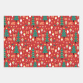クリスマス・コックティエル ラッピングペーパーシート (正面)