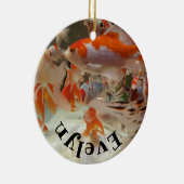 クリスマス·コモン·シュブンキン金魚 セラミックオーナメント (右)