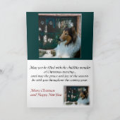 クリスマス・コリー・アット・ウィンドウ シーズンカード (内部)