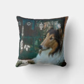 クリスマス・コリー・アット・ザ・ウィンドウ クッション (裏面)