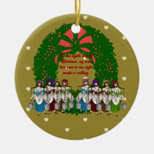 クリスマス・コレクションの12日:Day Eight セラミックオーナメント (正面)